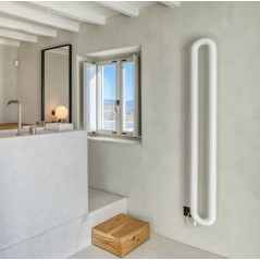 Sèche-serviette radiateur électrique salle de bain contemporain 170X21CM Antxtubone V vertical de couleur