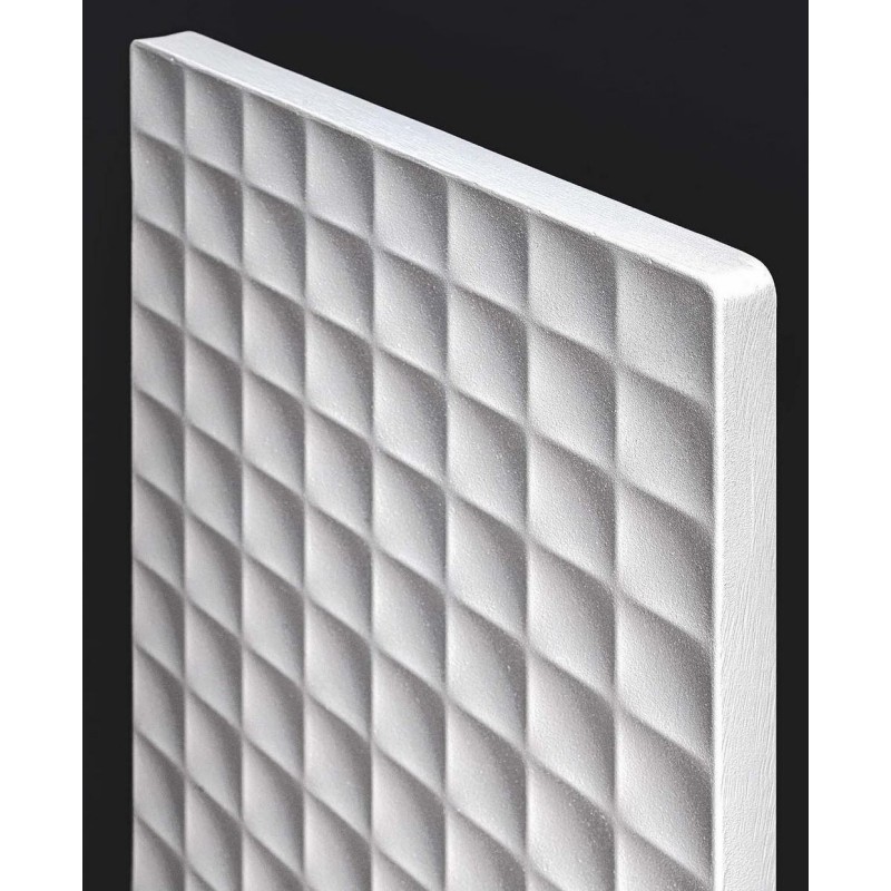 Radiateur vertical électrique design 183x41cm sans barre porte-serviette antxWaffle V de couleur