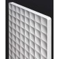 Radiateur vertical électrique design 183x41cm sans barre porte-serviette antxWaffle V de couleur