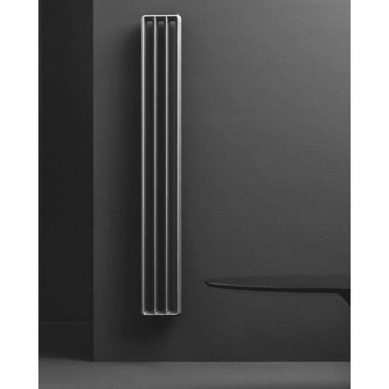 Radiateur eau chaude contemporain vertical 44x180cm (6 éléments) taupe, blanc, noir, vert, rouge mat antxghisaV