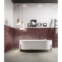 Carrelage salle de bain moderne mural santadecorwall blanc mat 25x75cm rectifié