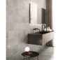 Carrelage salle de bain imitation métal argent, 60x60cm, santaoxydart silver