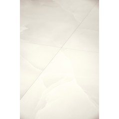 Carrelage imitation onyx translucide blanc poli brillant rectifié 60x60cm, 75x75cm, 75x150cm norme UPEC refxonyx white