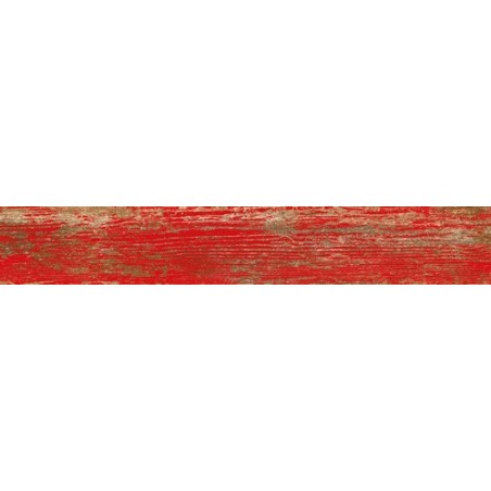 Carrelage imitation parquet bois rouge salle de bain moderne, rectifié, 14.4x89.3cm,  Vivfaro volcan sol et mur
