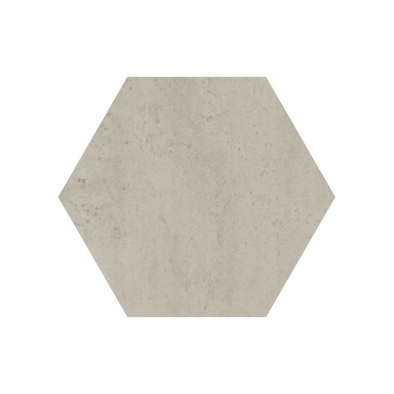 Carrelage hexagone gris clair mat effet carreau ciment 34.5x40cm savdomus cenere