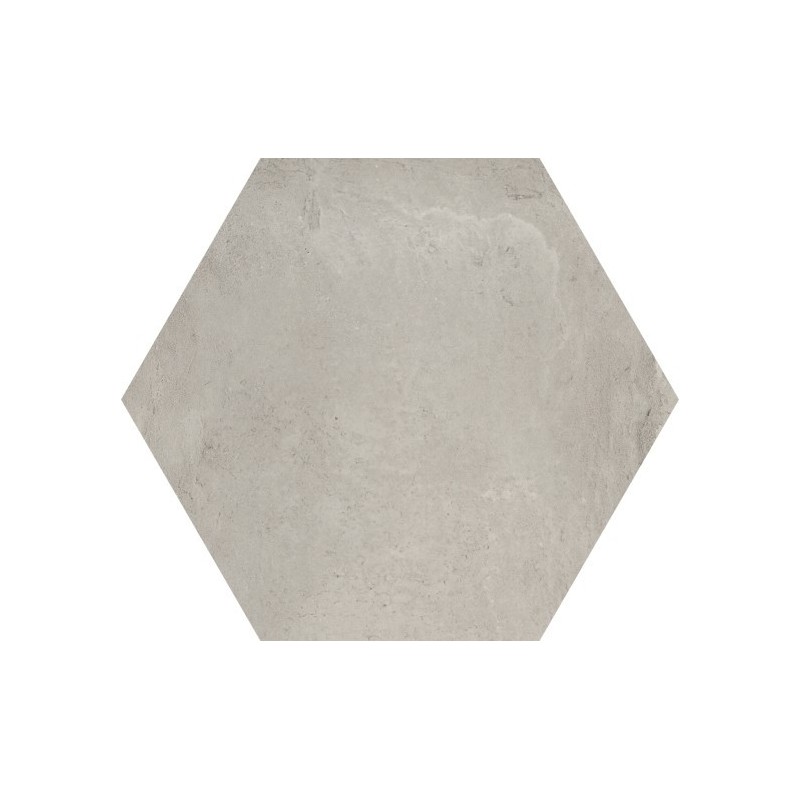 Carrelage hexagone gris mat effet carreau ciment 34.5x40cm savdomus grigio