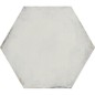 Carrelage hexagone blanc effet carreau ciment brillant 34.5x40cm savietri blanc