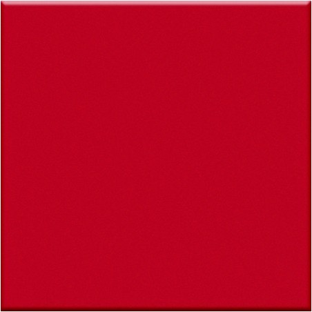 Carrelage rouge mat de couleur cuisine salle de bain mur et sol 10x10cm grès cérame émaillé VO rosso