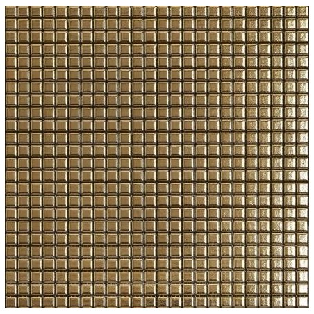 Mosaique metallique  or brillant apxoro sur trame 30x30cm 1.2x1.2cm et 2.3x2.3cm