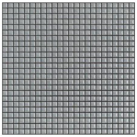 Mosaique brillant apdiva light grey 1.2x1.2cm sur trame 30x30cm