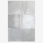 Carrelage Effet Zellige eqxart gris brillant 13.2x13.2x0.9cm dans la salle de bains 24459