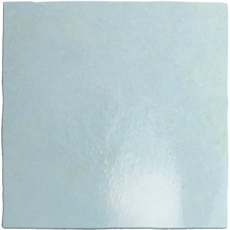 Carrelage Effet Zellige eqxart bleu clair brillant 13.2x13.2x0.9cm 24458