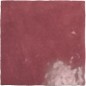 Carrelage Effet Zellige eqxart rouge brillant, mur, carré 13.2x13.2x0.9cm 24457
