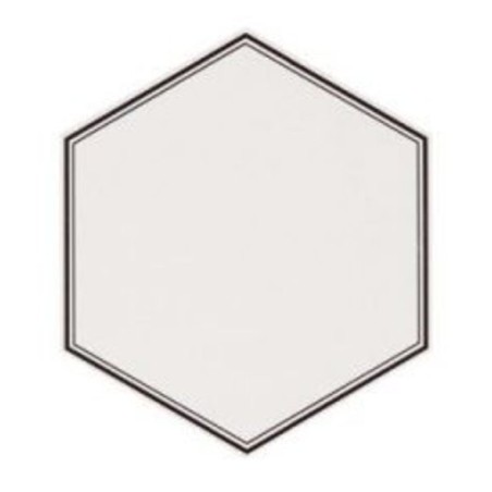 Carrelage hexagone tomette salle de bain realgrazia blanc  28.5x33cm