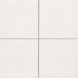 Carrelage aspect métal patchwork realglint blanc 44x44cm