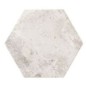 Carrelage hexagonal imitation pierre blanche 28.5x33cm, realblur blanc