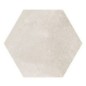 Carrelage hexagonal imitation pierre 28.5x33cm, realmenphis blanc