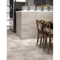 Carrelage hexagonal imitation pierre sol de cuisine 28.5x33cm, realmenphis gris