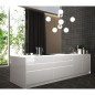 Carrelage decor salle de bain cuisine realpattern noir mat 33x33cm