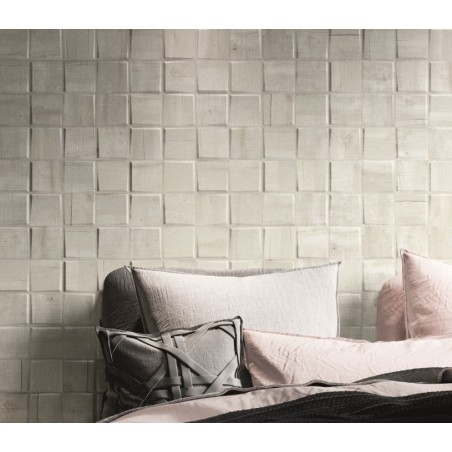 Carrelage imitation parement bois blanc mat realwoodpattern 33x33cm