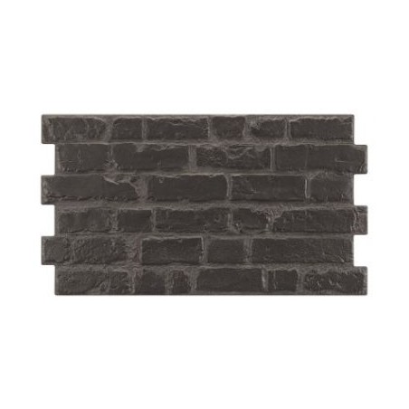 Carrelage imitation parement brique noir mat mur de salle de bain crédence de cuisine 31x56cm realmanhattan noir