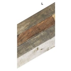 Carrelage chevron imitation bois de palette nuancé realdpallet mix mat gauche 70x40cm