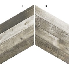 Carrelage chevron imitation bois de palette gris realdpallet gris mat droit 70x40cm