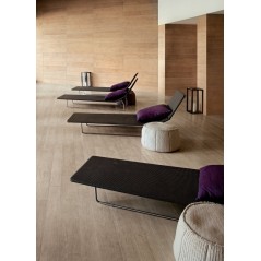 Carrelage imitation parquet bois chêne contemporain, pool house 20x120cm rectifié,  santanature gris lisse