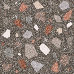 Carrelage effet terrazzo et granito 90x90cm rectifié,  santanewdeco palladian dark mat