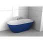 Baignoire design Bilbao en ilot de couleur bleu foncé mat 170x80cm