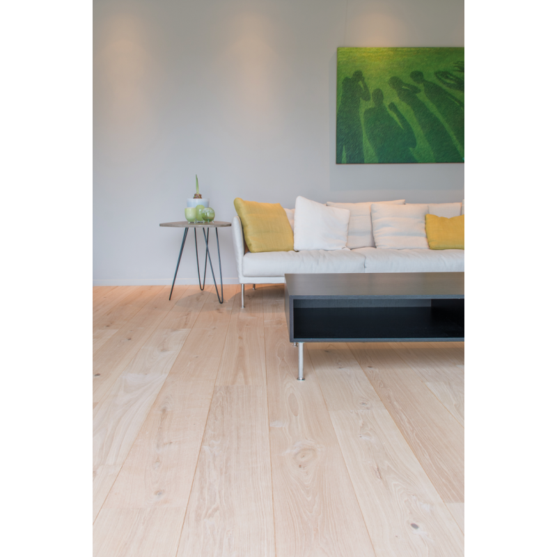 Parquet chêne extra large aspect bois brut huilé contrecollé,  très grande largeur 260 mm lameribel xxl villa