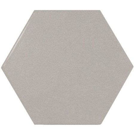 Carrelage hexagone Eqxscale gris mat 11.6x10.1cm pour le sol et le mur