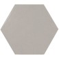 Carrelage hexagone Eqxscale gris mat 11.6x10.1cm pour le sol et le mur