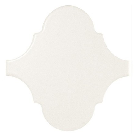 Faience arabesque eqxalhambra blanc mat 12x12x0.9cm 21933 pour le mur