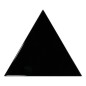 Faience triangle Eqxtriangle noir brillant 10.8x12.4cm pour le mur