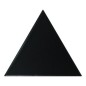 Faience triangle Eqxtriangle noir mat 10.8x12.4cm pour le mur