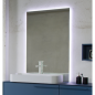 Miroir salle de bain lumineux, moderne, rectangulaire, vertical avec led derrière, compx digit