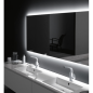 Miroir lumineux salle de bain, horizontal, contemporain avec led derrière, compx digit