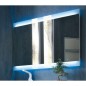 Miroir moderne, rectangulaire, salle de bain, lumineux, vertival 120x80x5cm avec éclairage en haut et en bas, comx skip 4338