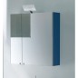 Miroir armoire salle de bain contemporain 70x75x20.8cm, 2 portes, laqué blanc mat, sans éclairage,  compx simply 4643.