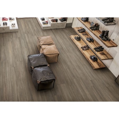 Carrelage plancher en bois de chêne marron cérusé large, sol et mur, sans noeud, 30x120cm rectifié,  progcarinzia rovere