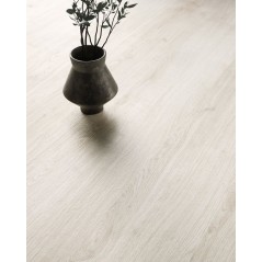 Carrelage imitation parquet contemporain sans noeud blanc design, grande longueur 30x180cm rectifié,  santapwood blanc