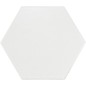 Carrelage hexagone Eqx hexatile blanc mat 17.5x20cm