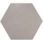 Carrelage hexagone eqx hexatile gris mat 17.5x20cm