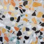 Carrelage ciment terrazzo véritable granito CARPP04 40x40x1.2cm fond gris brillant ou mat