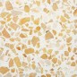 Carrelage ciment terrazzo véritable granito mat ou brillant CARPP15 40x40x1.2cm fond jaune