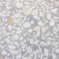 Carrelage ciment terrazzo véritable granito mat ou brillant CARPP19 40x40x1.2cm fond gris