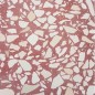 Carrelage ciment terrazzo véritable granito mat ou brillant CARPP20 40x40x1.2cm fond rouge