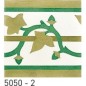 Carrelage ciment véritable frise à feuille verte  5050-2  20x20cm