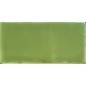 Carrelage imitation zellige DT handmade vert tortue 7.5x15cm